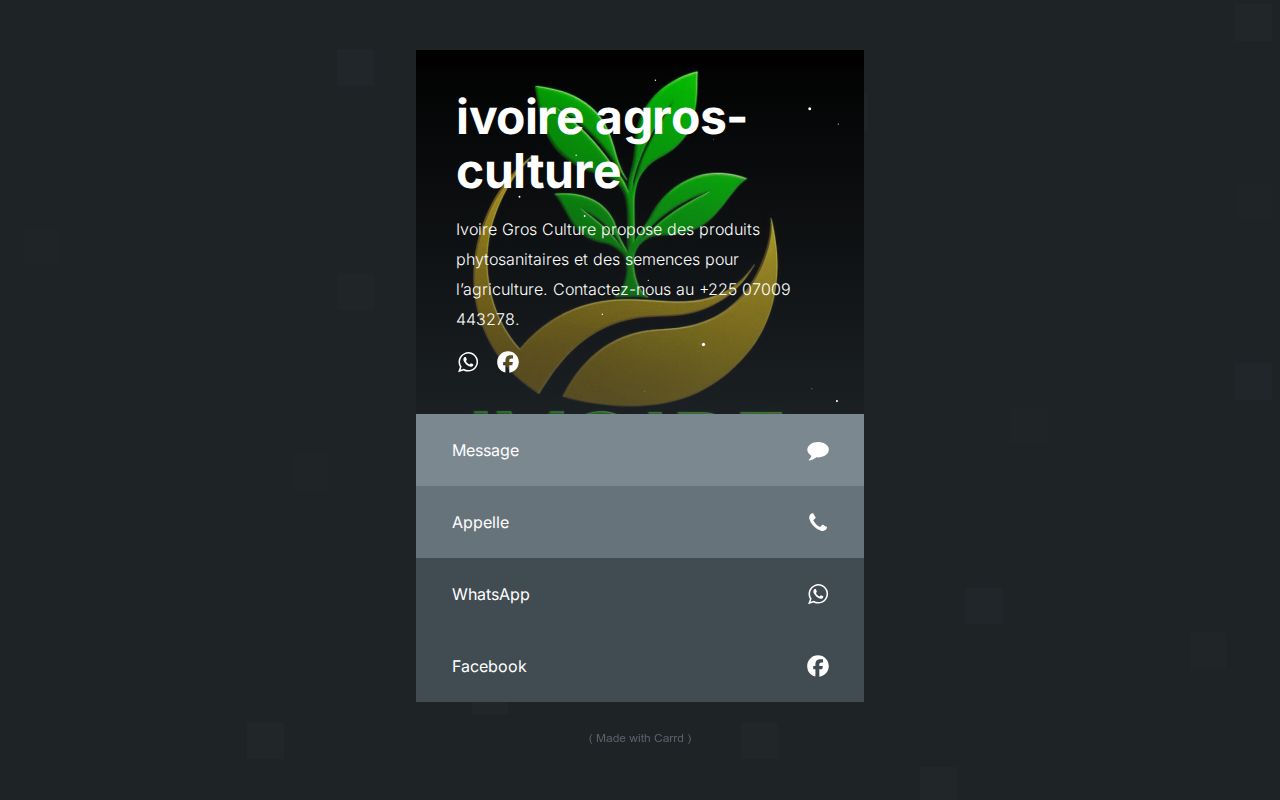 Carrd profile picture for @ivoire